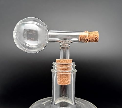 BARCRAFTERS Schnaps Spender 4 cl Glas | Spirituosen | 2 er Set | Whisky | Dosierer | 22-17 Dosiergerät Ausgießer Obstler Glaskugel von BARCRAFTERS