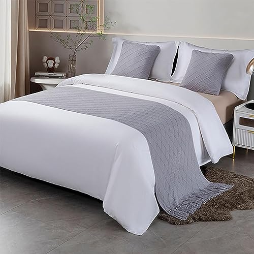 Bett Läufer Bett Läufer Hotel Bett Flagge Bettwäsche Bettdecke Betttuch Mit Quaste Home Soft High-End Hotel Hug Kissenbezug Bett Schwanz Pad Für Schlafzimmer Hochzeit Zimmer ( Color : 9 , Size : 60x26 von BARDYS