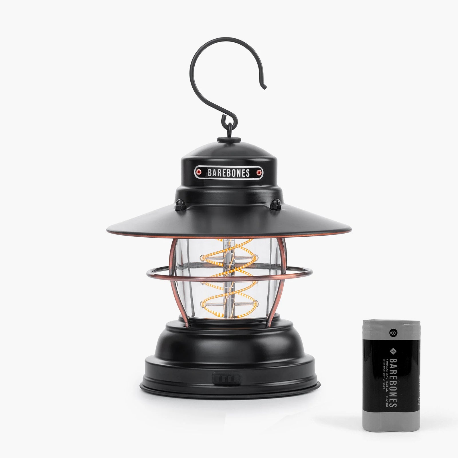 BAREBONES Camping Laterne Outpost Lantern Retro Lampe Dimmbar Stahl USB Akku LED-Antique Bronze von BAREBONES
