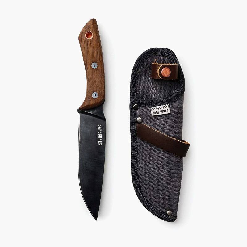 BAREBONES Gürtelmesser Messer No. 6 Outdoor Survival Jagd Messer Walnuss Holz von BAREBONES