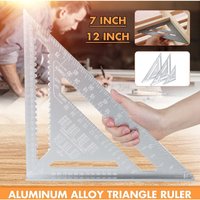 7/12 Zoll Winkeldreieck-Lineal aus Aluminiumlegierung 7/12 Zoll Winkeldreieck-Lineal aus Aluminiumlegierung von BARES