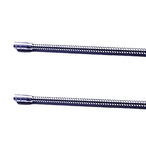 BARETTO 1-Meter-Stahlverlängerung für Schornsteinreinigungsset - Flexible Verlängerung für Schornsteinsets, ideal für die Reinigung von Schornsteinen und Kaminen mit Biegungen (2 Federn) von BARETTO