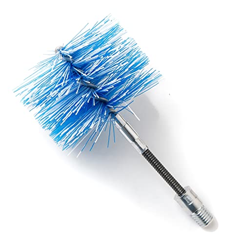 BARETTO Ersatz-Flexbürste für Dein Pelletofen-Reinigungsset, Nylon-Flexbürste, geeignet für die Reinigung des Kamins mit Kurven (80 mm) von BARETTO