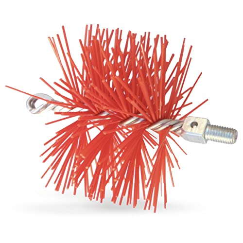 BARETTO Schornsteinbürste für Reinigungsset, Nylonbürste für die Schornstein- und Rauchfangreinigung, Ersatzbürste (100 mm) von BARETTO