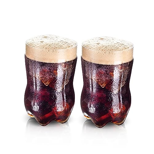BARGRIN 2 x 750 ml Trinkgläser – Glasflasche für kalte Getränke – Einzelgetränkekrug von BARGRIN