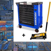 Werkstattwagen - BARRACUDA TOOLS - Racing 1 MAX+ - 9 Schubladen - Hydraulischer Wagenheber 4T - Blauer Stahl Werkstattwagen - BARRACUDA TOOLS - Racing 1 MAX+ - 9 Schubladen - Hydraulischer Wagenheber 4T - Blauer Stahl von BARRACUDA TOOLS