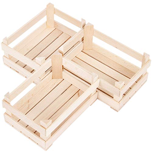 Aufbewahrungskiste 3 Kisten Holzstiegen Holzkisten Box Boxen Stiege Holzkästchen von BARTU
