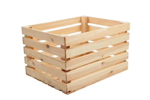 BAS Holzbox Kiste aus Holz 50x40x30cm Apfelkiste Obstkiste Weinkisteholz Holzkiste Vintage (2) von BAS