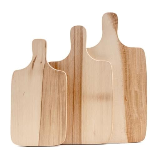 Schneidebrett aus massivem geöltem Buchenholz - 3er Set Holzbrett mit Haltegriff - Beidseitige Hackbretter in verschiedenen Größen - Robuste Küchenbretter für Fleisch, Brot & Gemüse Schneidebrett aus massivem geöltem Buchenholz - 3er Set Holzbrett mit Haltegriff - Beidseitige Hackbretter in verschiedenen Größen - Robuste Küchenbretter für Fleisch, Brot & Gemüse von BAS