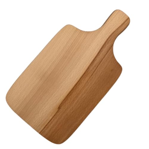 Schneidebrett aus massivem geöltem Buchenholz - Holzbrett mit Haltegriff klein 30,5x16x1,5 cm - Beidseitige Hackbretter in verschiedenen Größen - Küchenbretter für Fleisch, Brot & Gemüse Schneidebrett aus massivem geöltem Buchenholz - Holzbrett mit Haltegriff klein 30,5x16x1,5 cm - Beidseitige Hackbretter in verschiedenen Größen - Küchenbretter für Fleisch, Brot & Gemüse von BAS