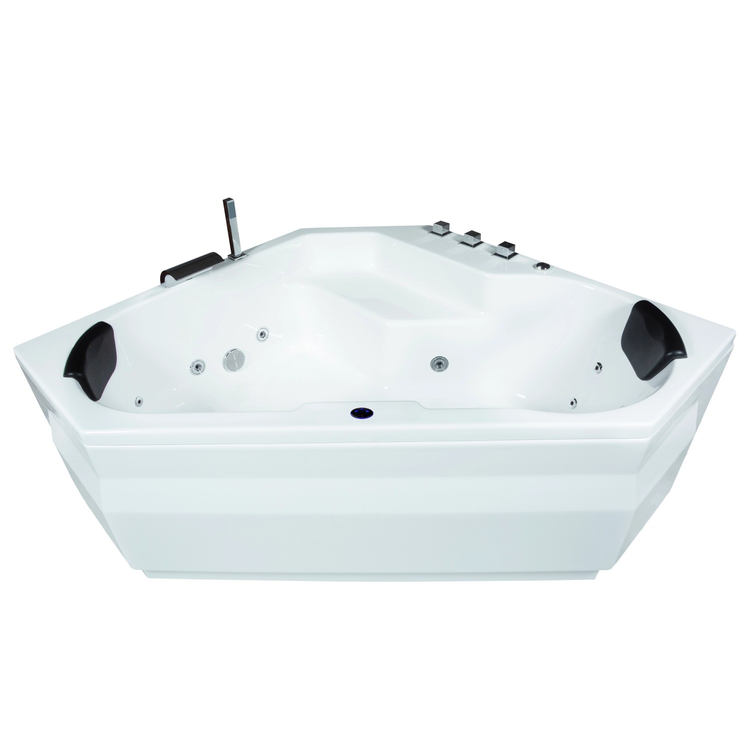 Basera® Indoor Eck-Whirlpool Badewanne Capri Basic 145 x 145 cm von BASERA