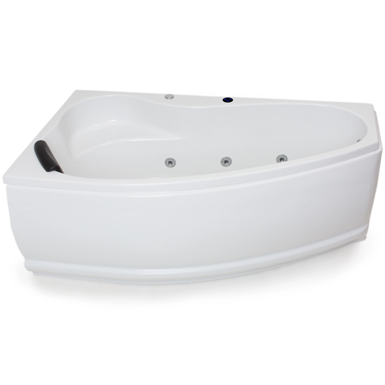 Basera® Indoor Eck-Whirlpool Badewanne Formentera Links Basic 160 x 90 cm von BASERA