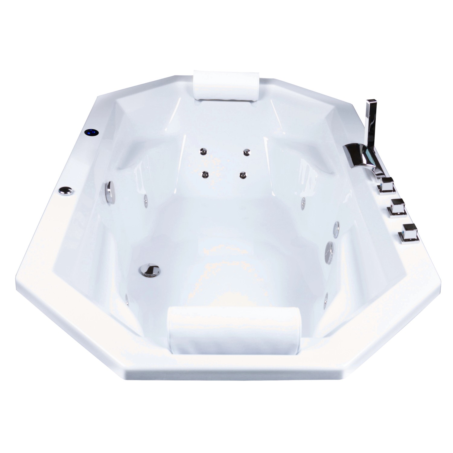 Basera® Indoor Podest-Whirlpool Badewanne Bora Bora Basic 200 x 115 cm von BASERA