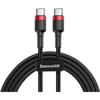 Langlebiges flexibles Kabel usb-c pd pd 2.0 Kabel 60 w 20 v 3 a QC3.0 1 m Schwarz-Rot von Basetech