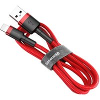 Basetech - Baseus Cafule Cable durabel Kabel mit Nylon geflochtenes Ladekabel usb / iPhone QC3.0 1.5A 2M rot (CALKLF-C09) von Basetech