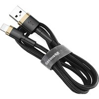 Basetech - Baseus Cafule Kabel Strapazierfähiges Nylonkabel usb / Lightning QC3.0 2.4A 1M Schwarz-Gold (CALKLF-BV1) von Basetech