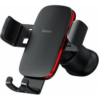 Baseus Metal Age II Gravitations-Autotelefonhalter für Lüftungsgitter schwarz (SUJS000001)