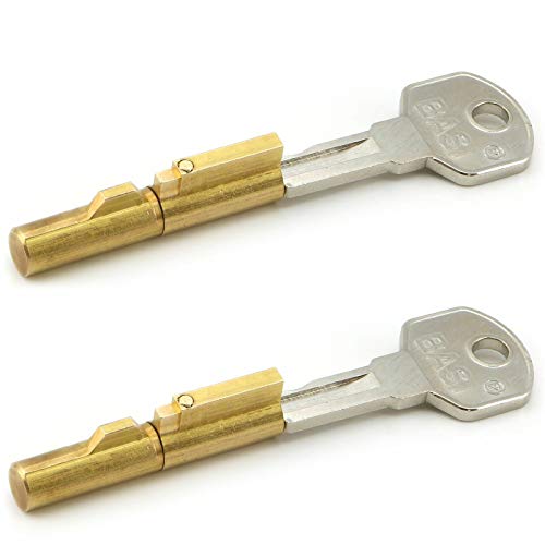 2 x BASI® Schlüssellochsperrer Steckschloss SS12 für Buntbartschlösser Zimmertüren Zylinder Ø 7 mm von BASI