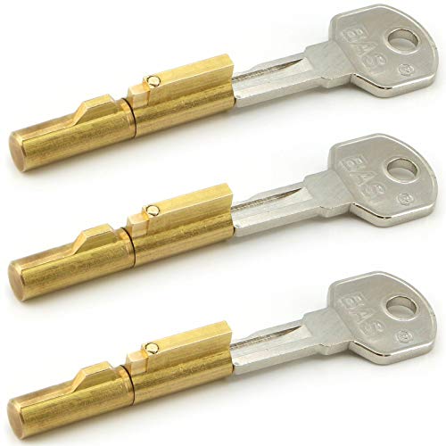 3 x BASI® Schlüssellochsperrer Steckschloss für Buntbartschlösser Zimmertürsicherung Zylinder Ø 7 mm von BASI