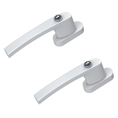BASI | 2er Set Fenstergriff abschließbar | Farbe Weiß oder Silber | Aluminium | Balkontürgriff | Kindersicherung | Stiftlänge 35 mm | Griff für Fenster Terassentür | 2 Stück | 4 Schlüssel BASI | 2er Set Fenstergriff abschließbar | Farbe Weiß oder Silber | Aluminium | Balkontürgriff | Kindersicherung | Stiftlänge 35 mm | Griff für Fenster Terassentür | 2 Stück | 4 Schlüssel von BASI