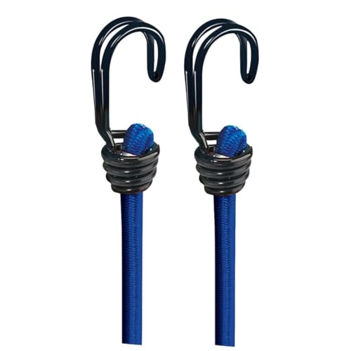 BASI | 2er Set Gummispannseil mit Haken | 120 cm Ø 8 mm | Spanngummis Gepäckspanner mit Doppelhaken | Ladungssicherung Transportsicherung - Spanngurt Set | 2 Stück von BASI