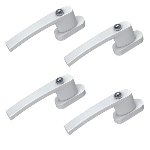 BASI | 4er Set Fenstergriff abschließbar | Farbe Weiß oder Silber | Aluminium | Balkontürgriff | Kindersicherung | Stiftlänge 35 mm | Griff für Fenster Terassentür | 4 Stück | 8 Schlüssel BASI | 4er Set Fenstergriff abschließbar | Farbe Weiß oder Silber | Aluminium | Balkontürgriff | Kindersicherung | Stiftlänge 35 mm | Griff für Fenster Terassentür | 4 Stück | 8 Schlüssel von BASI