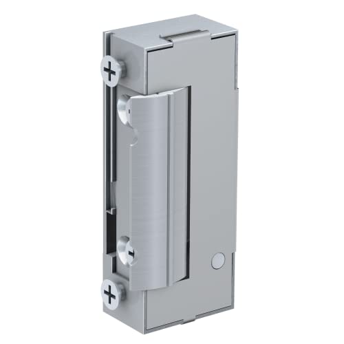BASI | Elektrischer Türöffner | Universell für DIN rechts und links Türen | Ohne mechanische Entriegelung | 10-24 Volt | Extra Flache Bauform 16,5 mm von BASI