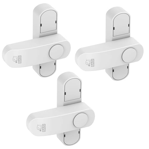BASI | Fenstersicherung 3er Set | Weiß Braun | Zusatzsicherung für einflügelige Fenster Fenstertüren | verriegelbar mit Druckknopf | Schwenkriegel | Einbruchschutz | Farbe Weiß | 3 Stück BASI | Fenstersicherung 3er Set | Weiß Braun | Zusatzsicherung für einflügelige Fenster Fenstertüren | verriegelbar mit Druckknopf | Schwenkriegel | Einbruchschutz | Farbe Weiß | 3 Stück von BASI