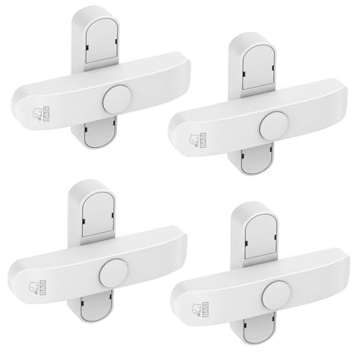 BASI | Fenstersicherung 4er Set | Weiß Braun | Zusatzsicherung für doppelflügelige Fenster Fenstertüren | verriegelbar mit Druckknopf | Schwenkriegel | Einbruchschutz | Farbe Weiß | 4 Stück BASI | Fenstersicherung 4er Set | Weiß Braun | Zusatzsicherung für doppelflügelige Fenster Fenstertüren | verriegelbar mit Druckknopf | Schwenkriegel | Einbruchschutz | Farbe Weiß | 4 Stück von BASI