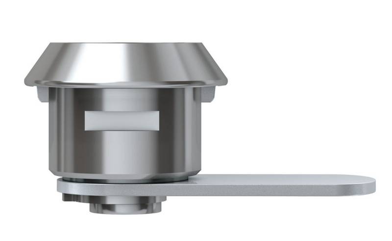 BASI Schließzylinder Hebelschloss für die universelle Verwendung, (Packung), Verschiedenschließend, mit Klammer zur Halterung von BASI