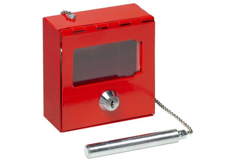 BASI Tresor Notschlüsselkasten (Packung), für Notsituationen, Glasbrecher, Hebelschloss, 2 Schlüssel von BASI