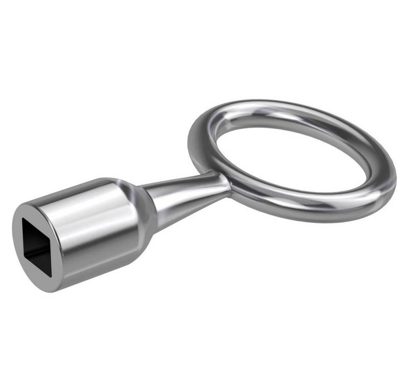 BASI Türriegel Basi 301V-9 Dornschlüssel Silber von BASI