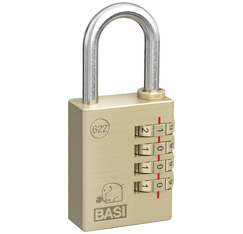 BASI Vorhängeschloss Basi 6220-4000 Vorhängeschloss Zahlenschloss von BASI
