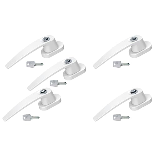 BASI | abschließbarer Fenstergriff 5er Set | in Aluminium Weiß | Dreh Kipp Funktion | moderner Fensterbeschlag | Kindersicherung | gleichschließend | 5 Stück BASI | abschließbarer Fenstergriff 5er Set | in Aluminium Weiß | Dreh Kipp Funktion | moderner Fensterbeschlag | Kindersicherung | gleichschließend | 5 Stück von BASI