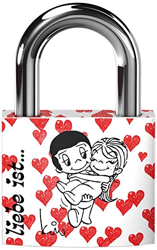 Basi 6180-4100 Liebe ist… Liebesschloss - Design weiß/rot Basi 6180-4100 Liebe ist… Liebesschloss - Design weiß/rot von BASI