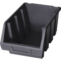 HEMMDAL Sichtlagerkasten-Set XL, HxBxT 126 x 170 x 240 mm, schwarz, 10 Stk/VE von HEMMDAL