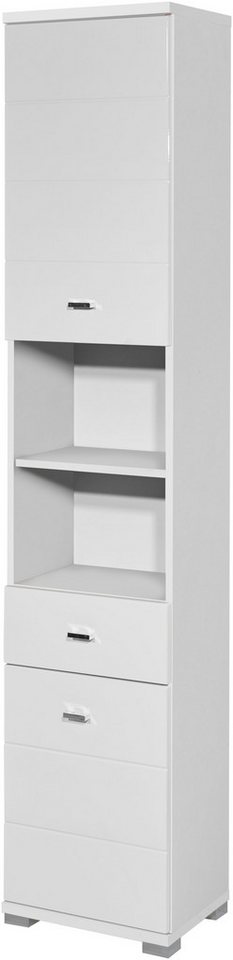 BASIC by Balculina Hochschrank Pool, Badezimmerschrank BxHxT 38x190x30 (1-St) Breite 38cm, Tür L/R montierbar von BASIC by Balculina