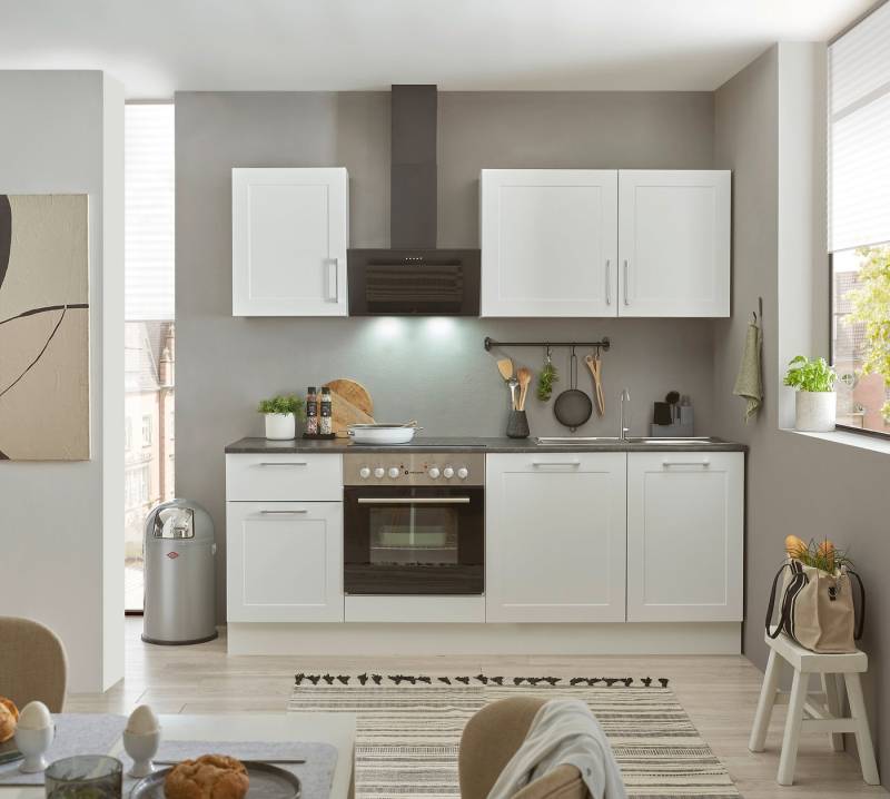 BASIC by Balculina Küchenzeile Marsi, Breite 220 cm, wahlweise mit E-Geräten, mit Soft-Close-Funktion von BASIC by Balculina