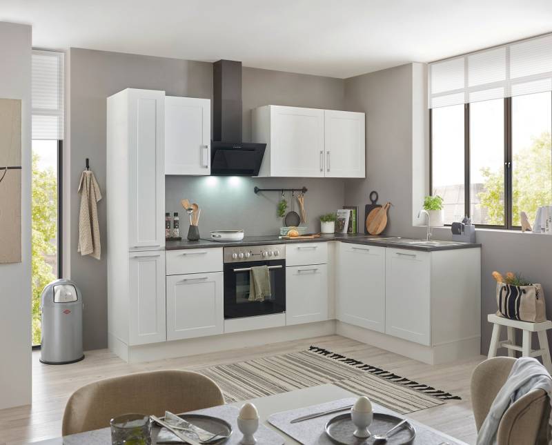 BASIC by Balculina Winkelküche Marsi, Stellmaße 250x175 cm, wahlweise mit E-Geräten, Soft-Close-Funktion von BASIC by Balculina