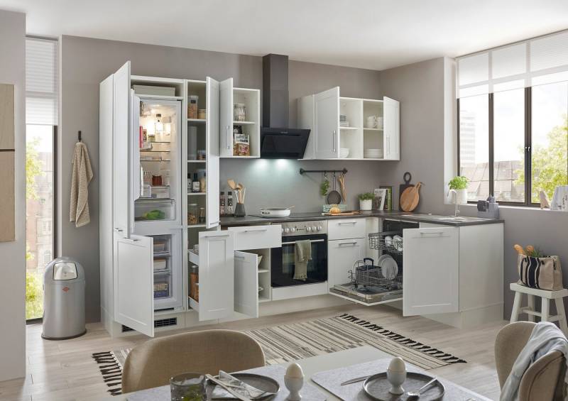 BASIC by Balculina Winkelküche Marsi, Stellmaße 310x175 cm, wahlweise mit E-Geräten, mit Soft-Close-Funktion von BASIC by Balculina