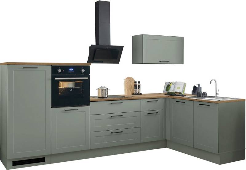 BASIC by Balculina Winkelküche Marsi, Stellmaße 320x175 cm, wahlweise mit E-Geräten, mit Soft-Close-Funktion von BASIC by Balculina