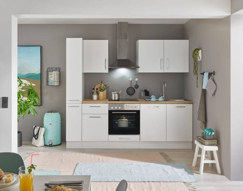 BASIC by Balculina Küchenzeile Turin, Breite 240 cm, wahlweise mit E-Geräten von BASIC by Balculina