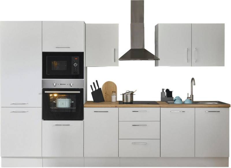 BASIC by Balculina Küchenzeile Turin, Breite 330 cm, wahlweise mit E-Geräten von BASIC by Balculina