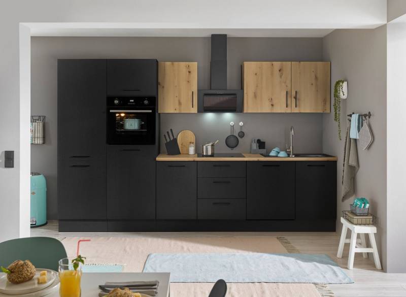 BASIC by Balculina Küchenzeile Turin, Breite 340 cm, wahlweise mit E-Geräten von BASIC by Balculina