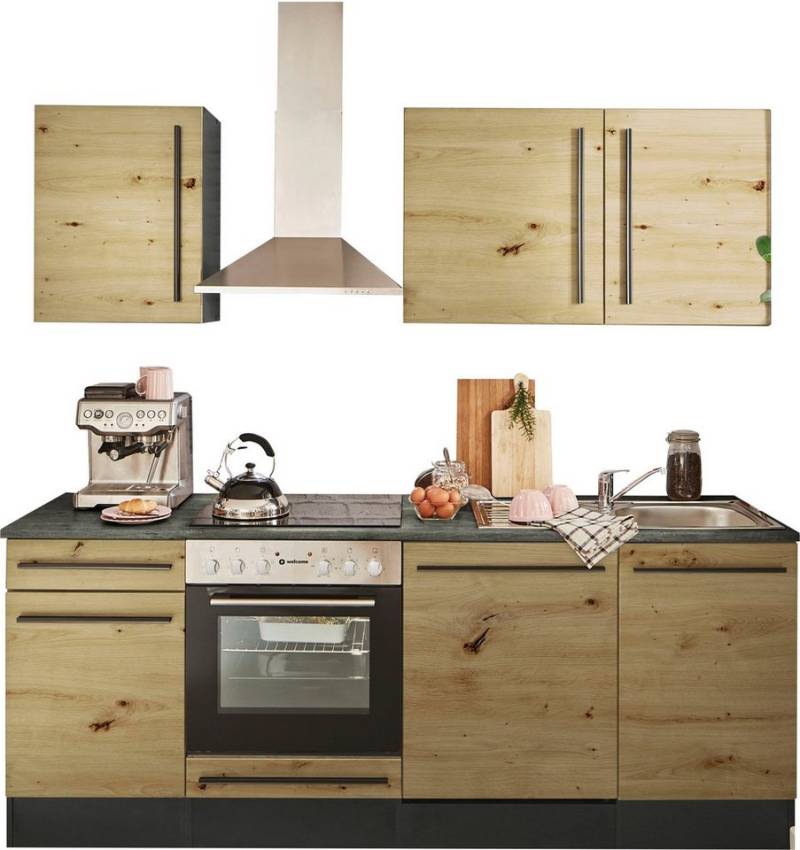 BASIC by Balculina Küchenzeile Jazz, Breite 220 cm, wahlweise mit E-Geräten von BASIC by Balculina