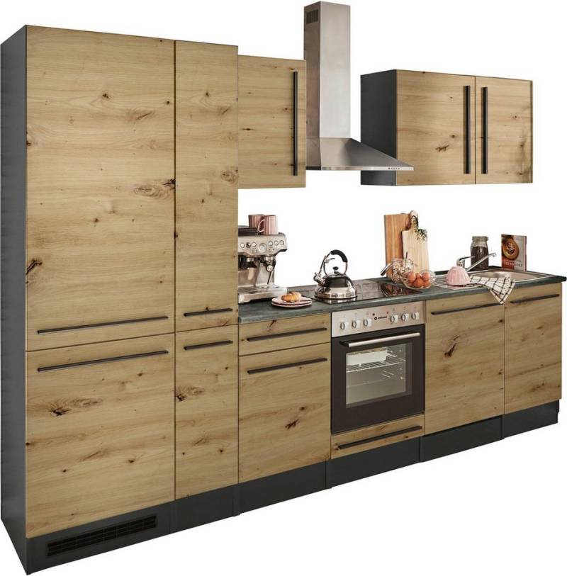 BASIC by Balculina Küchenzeile Jazz, Breite 310 cm, wahlweise mit E-Geräten von BASIC by Balculina