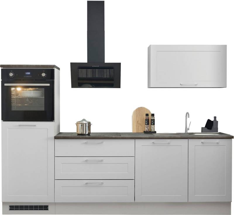 BASIC by Balculina Küchenzeile Marsi, Breite 260 cm, wahlweise mit E-Geräten, mit Soft-Close-Funktion von BASIC by Balculina