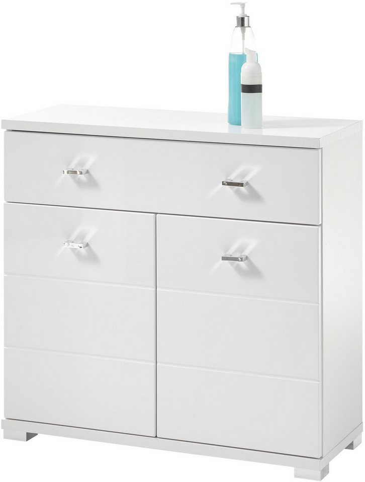 BASIC by Balculina Midischrank Pool, Badezimmerschrank BxHxT 76x73x31 (1-St) Breite 76cm, Tür L/R montierbar von BASIC by Balculina