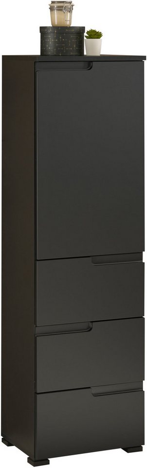 BASIC by Balculina Midischrank Spice, Badezimmerschrank BxTxH 40x134x32 cm (1-St) Breite 40 cm, Griffmulden von BASIC by Balculina