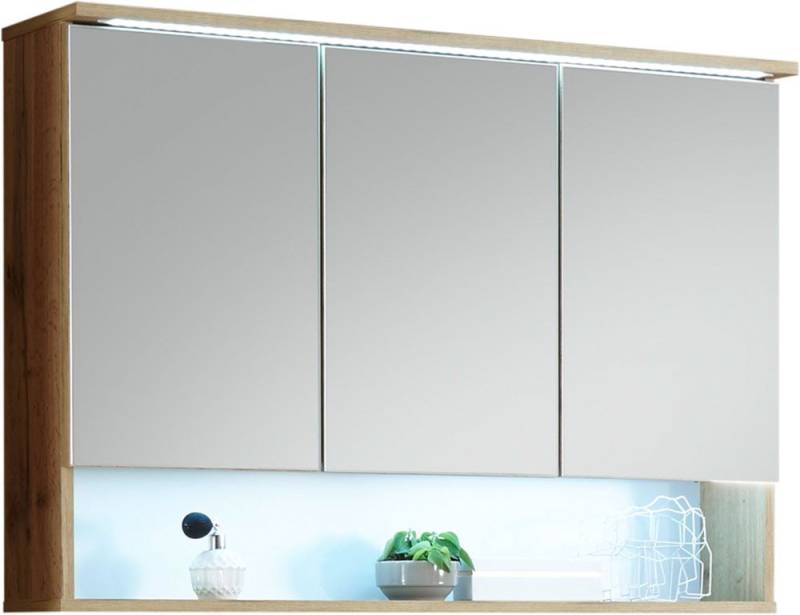BASIC by Balculina Spiegelschrank Best Spiegelschrank, Badezimmerschrank BxHxT 100x70x23 cm (1-St) Breite 100 cm, LED-Beleuchtung, Softclose von BASIC by Balculina